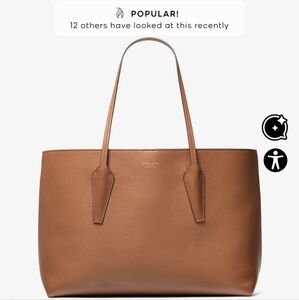used Tote And Brown Leather Chain Shoulder Bag